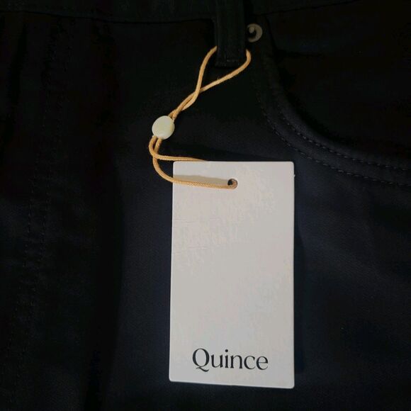 NWT Quince Mens Comfort Stretch Traveler 5-Pocket Pants - Casual Black 35X34 - Picture 9 of 14
